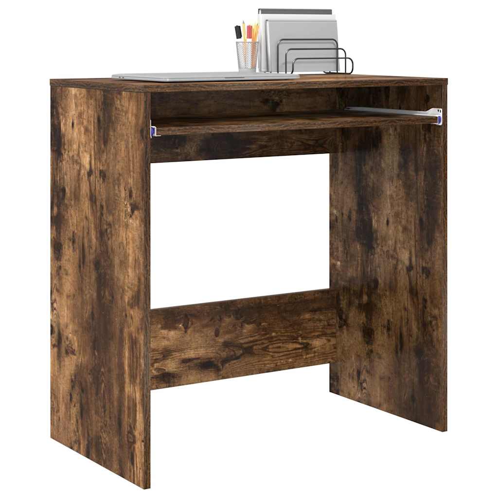 Desk with Drawer Smoked Oak 77.5 x 43 x 79 cm Engineered Wood