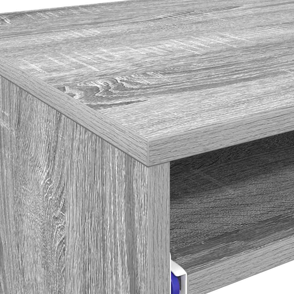 Desk with Drawer Grey Sonoma 77.5 x 43 x 79 cm Engineered Wood