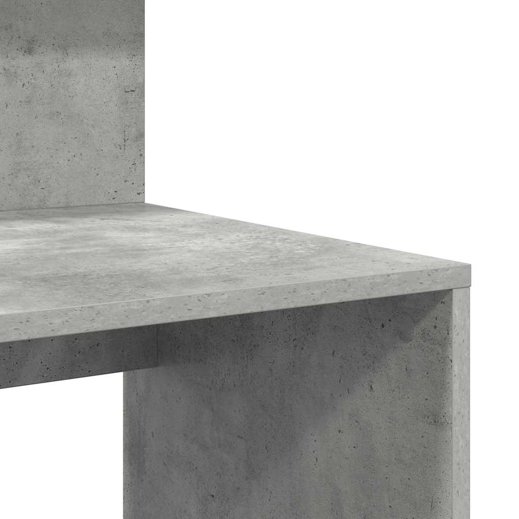 Desk Concrete Grey 90 x 48 x 101.5 cm Engineered Wood