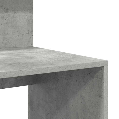 Desk Concrete Grey 90 x 48 x 101.5 cm Engineered Wood