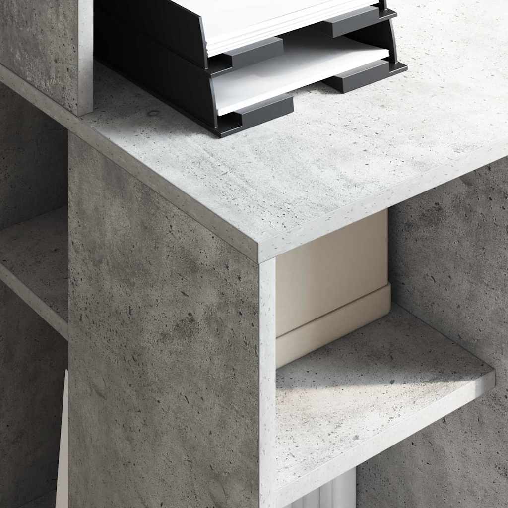 Desk Concrete Grey 90 x 48 x 101.5 cm Engineered Wood