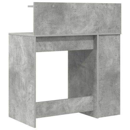 Desk Concrete Grey 90 x 48 x 101.5 cm Engineered Wood