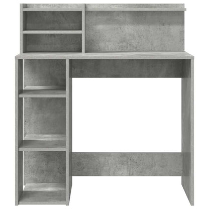 Desk Concrete Grey 90 x 48 x 101.5 cm Engineered Wood