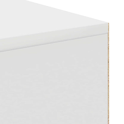 Desk with Shelf White 102 x 50 x 75 cm Engineered Wood