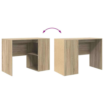 Desk with Shelf Sonoma Oak 102 x 50 x 75 cm Engineered Wood