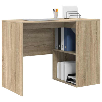 Desk with Shelf Sonoma Oak 102 x 50 x 75 cm Engineered Wood
