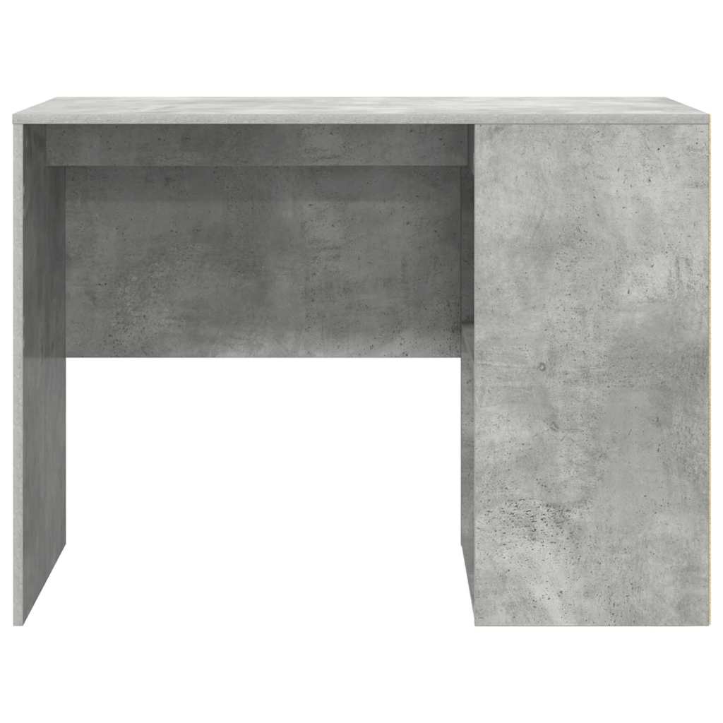 Desk with Shelf Concrete Grey 102 x 50 x 75 cm Engineered Wood