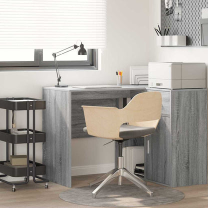 Desk with Shelf Grey Sonoma 102 x 50 x 75 cm Engineered Wood