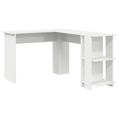 Corner Desk White 140 x 113.5 x 75 cm Engineered Wood