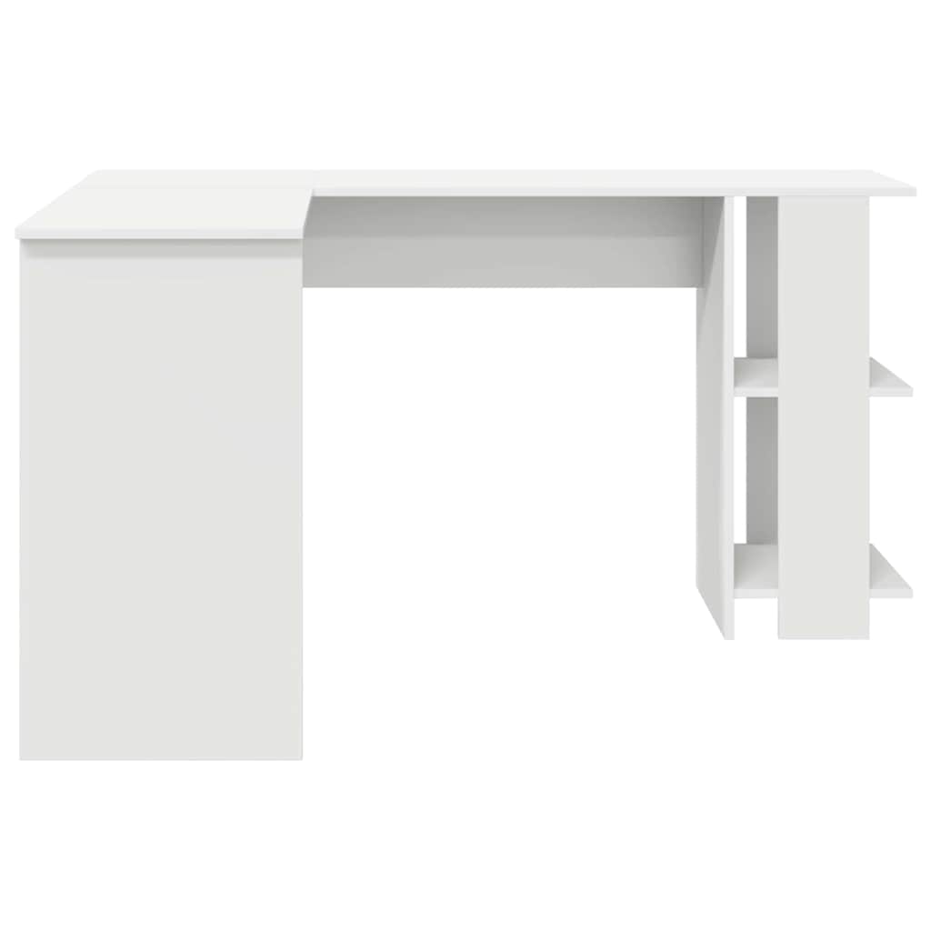 Corner Desk White 140 x 113.5 x 75 cm Engineered Wood