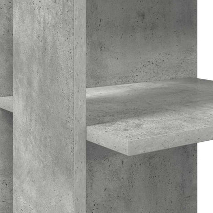 Corner Desk with Storage Concrete grey 140 x 113.5 x 75 cm