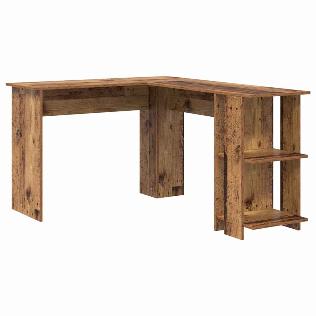 Corner Desk Old Wood 140 x 113.5 x 75 cm Engineered Wood
