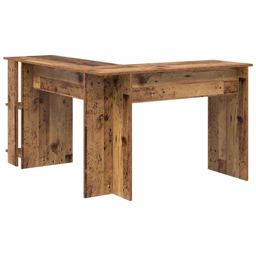 Corner Desk Old Wood 140 x 113.5 x 75 cm Engineered Wood
