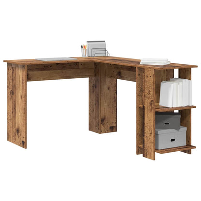 Corner Desk Old Wood 140 x 113.5 x 75 cm Engineered Wood