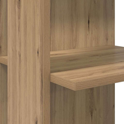 Corner Desk with Storage Artisan oak 140 x 113.5 x 75 cm