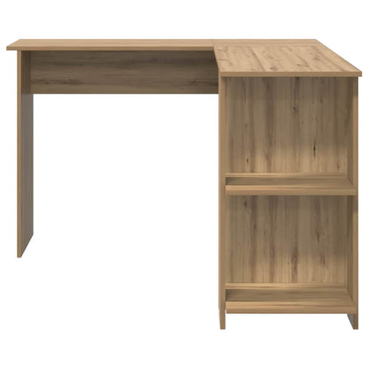 Corner Desk with Storage Artisan oak 140 x 113.5 x 75 cm