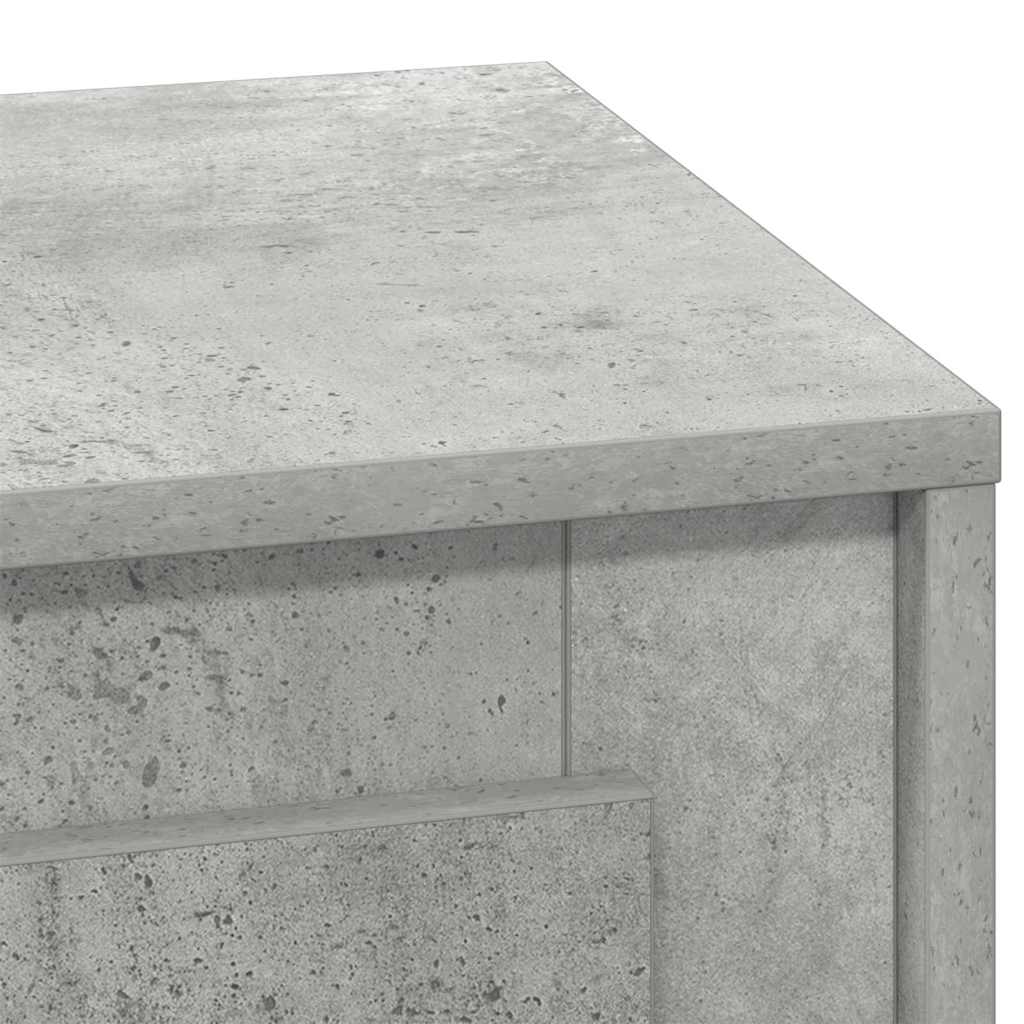 Bedside Cabinet with 2 pcs Concrete grey 44 x 34.5 x 45 cm