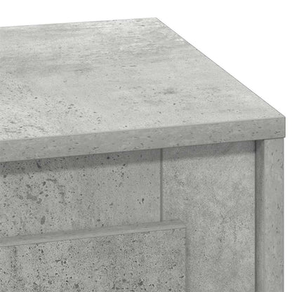 Bedside Cabinet with 2 pcs Concrete grey 44 x 34.5 x 45 cm