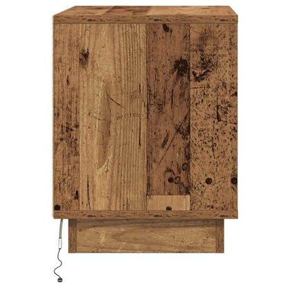Bedside Cabinet with Old wood 44 x 34.5 x 45 cm Engineered wood