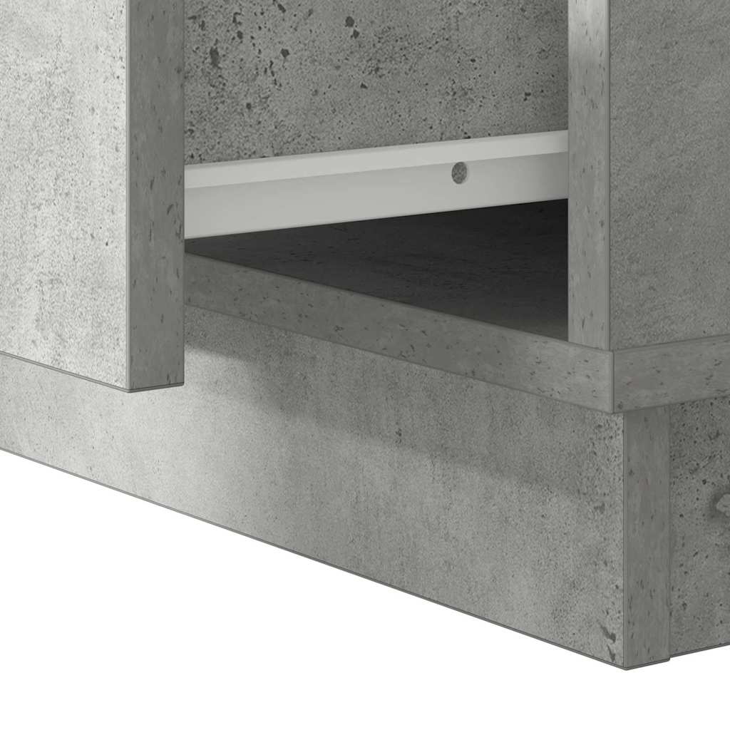Bedside Cabinet Concrete grey 50 x 34.5 x 50 cm Engineered wood