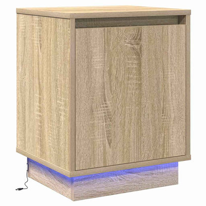 Bedside Cabinet Sonoma oak 39 x 34.5 x 50 cm Engineered wood