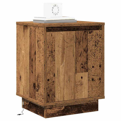 Bedside Cabinet with 2 pcs Old wood 39 x 34.5 x 50 cm