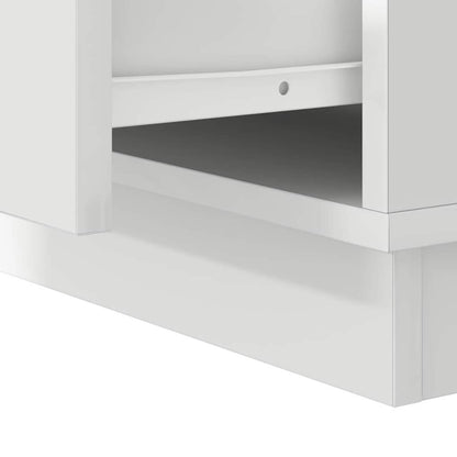 Bedside Cabinet with White 39 x 34.5 x 50 cm Engineered wood