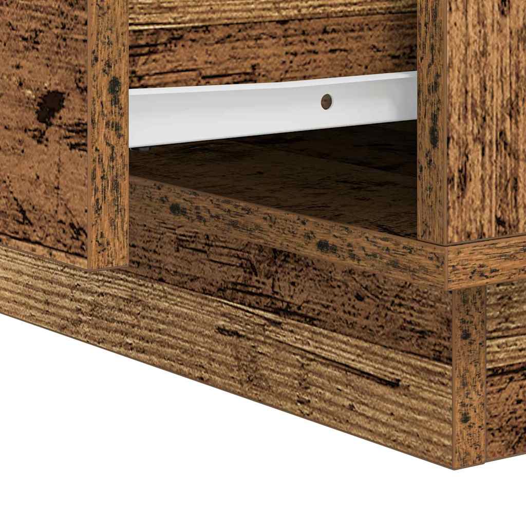 Bedside Cabinet with Old Wood 39 x 34.5 x 50 cm Engineered wood