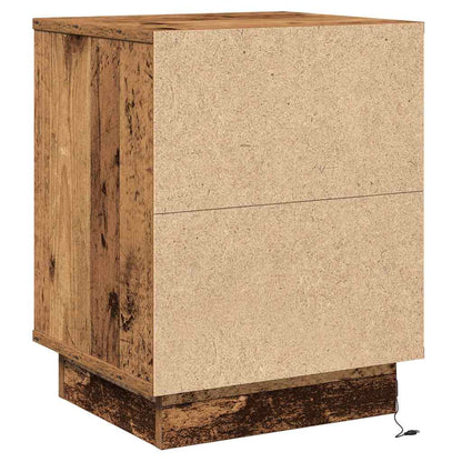Bedside Cabinet with Old Wood 39 x 34.5 x 50 cm Engineered wood