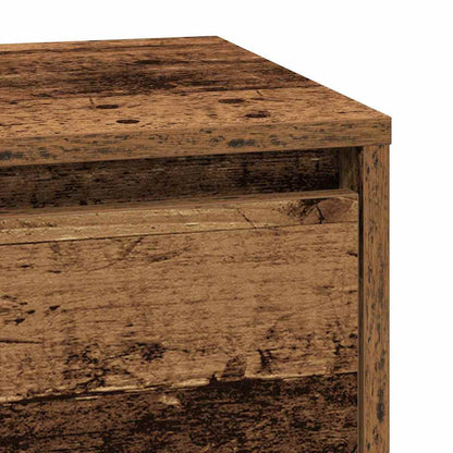 Bedside Cabinet with Old Wood 39 x 34.5 x 65 cm Engineered wood
