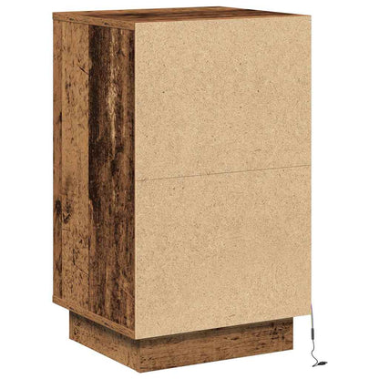 Bedside Cabinet with Old Wood 39 x 34.5 x 65 cm Engineered wood