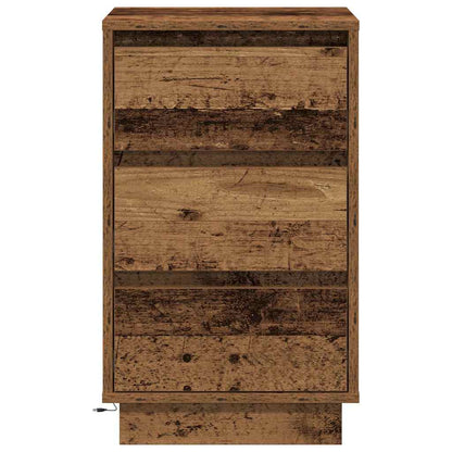 Bedside Cabinet with Old Wood 39 x 34.5 x 65 cm Engineered wood