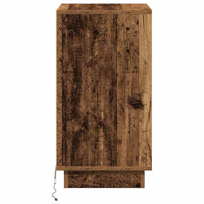 Bedside Cabinet with Old Wood 39 x 34.5 x 65 cm Engineered wood