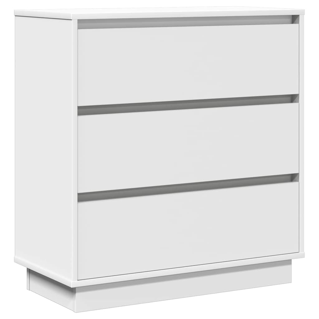Bedside Cabinet with White 71 x 34.5 x 75 cm Engineered wood