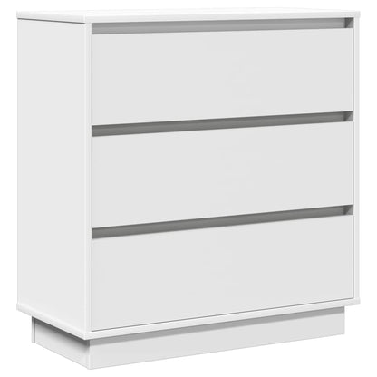 Bedside Cabinet with White 71 x 34.5 x 75 cm Engineered wood