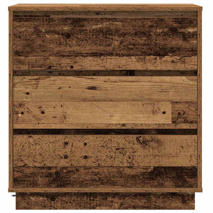 Bedside Cabinet with Old wood 71 x 34.5 x 75 cm Engineered wood