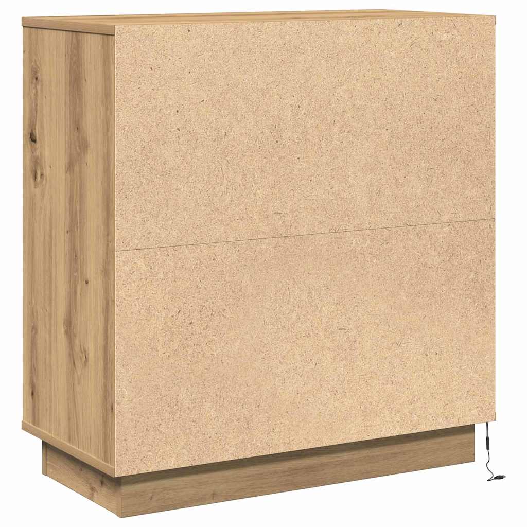 Bedside Cabinet Artisan oak 71 x 34.5 x 75 cm Engineered wood