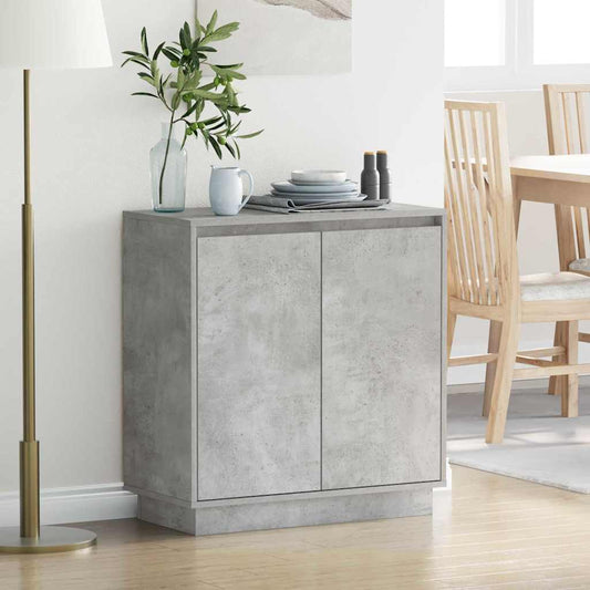 Sideboard Concrete Grey 71 x 34.5 x 75 cm Engineered wood