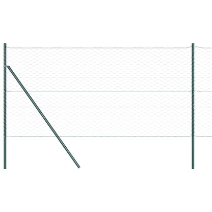 Fence with Posts Grey 1.2 x 100 m PVC-coated steel