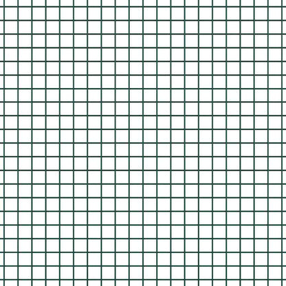 Fence with Posts Green 0.5 x 10 m Steel