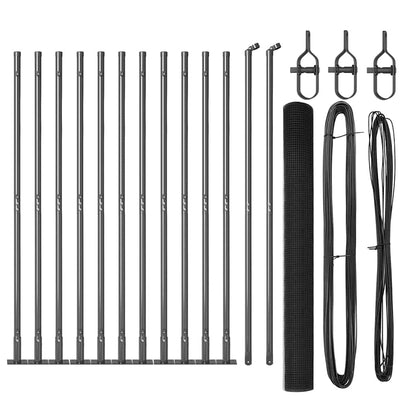 Fence with Posts Grey 1.4 x 50 m Steel