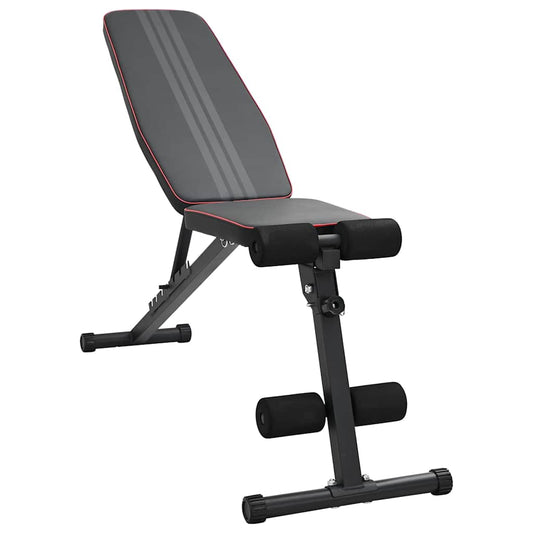 Weight Bench Manual Black 131 x 41 x 110 cm Steel