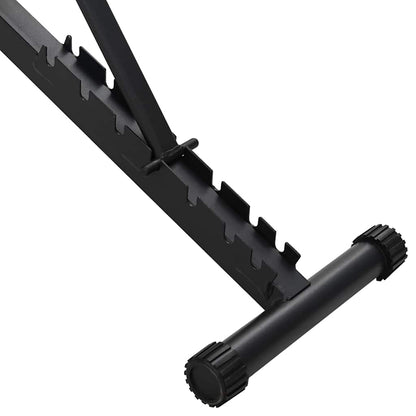 Weight Bench Manual Black 132 x 54 x 100 cm Steel