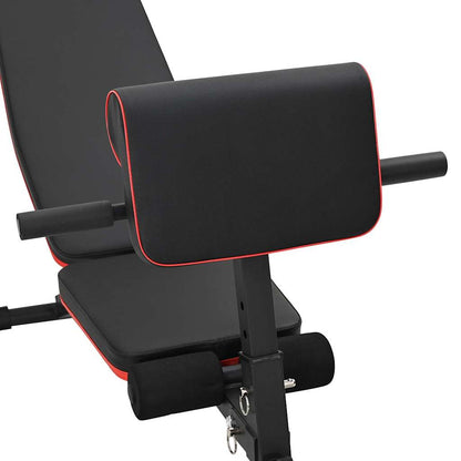 Weight Bench Manual Black 132 x 54 x 100 cm Steel