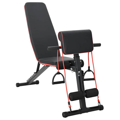 Weight Bench Manual Black 132 x 54 x 100 cm Steel