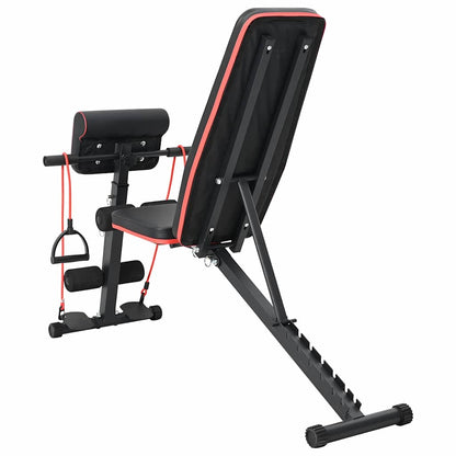 Weight Bench Manual Black 132 x 54 x 100 cm Steel