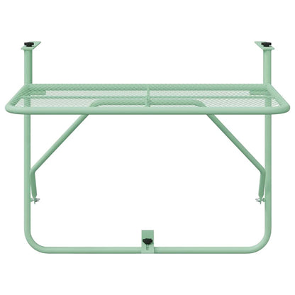 Hanging Balcony Table Mint green 60 x 39 x 65 cm Steel