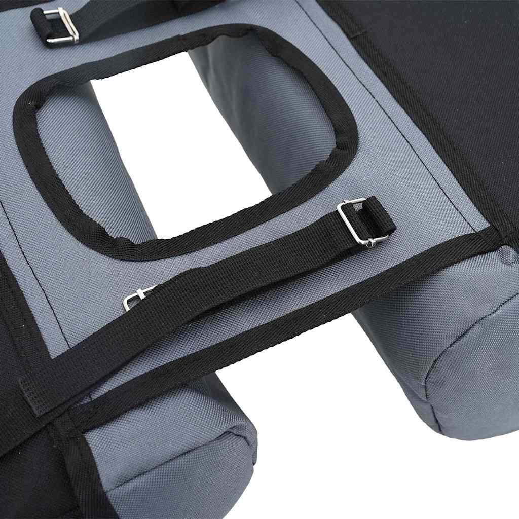 Bicycle Bag Black and Grey 15.5 x 31.5 x 40 cm Polyester