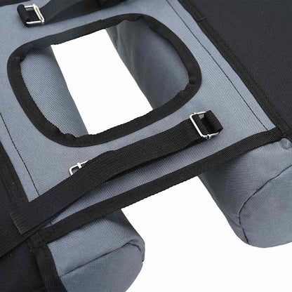 Bicycle Bag Black and Grey 15.5 x 31.5 x 40 cm Polyester