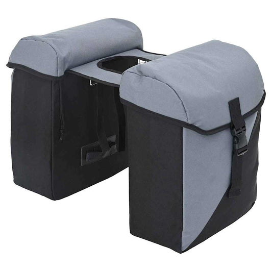 Bicycle Bag Black and Grey 15.5 x 31.5 x 40 cm Polyester